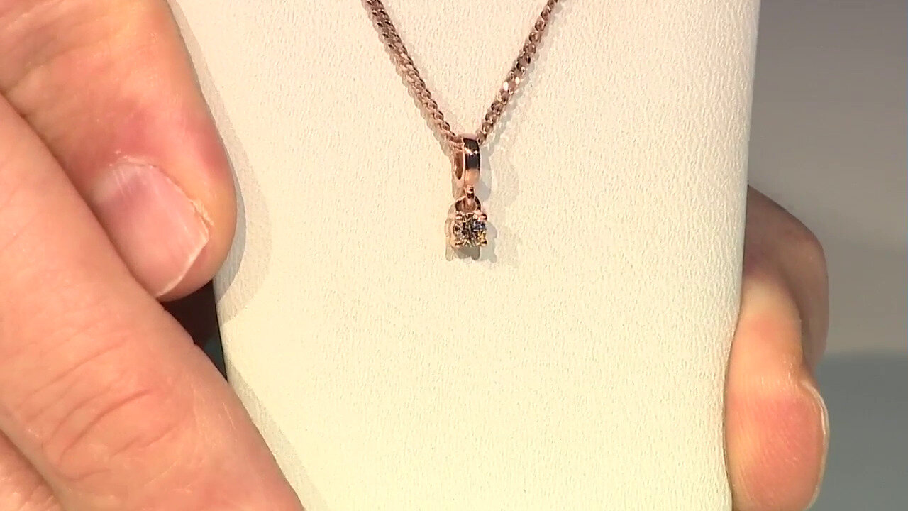 Video Pendentif en or et Diamant rose de France SI1 d'Argyle  (Annette)