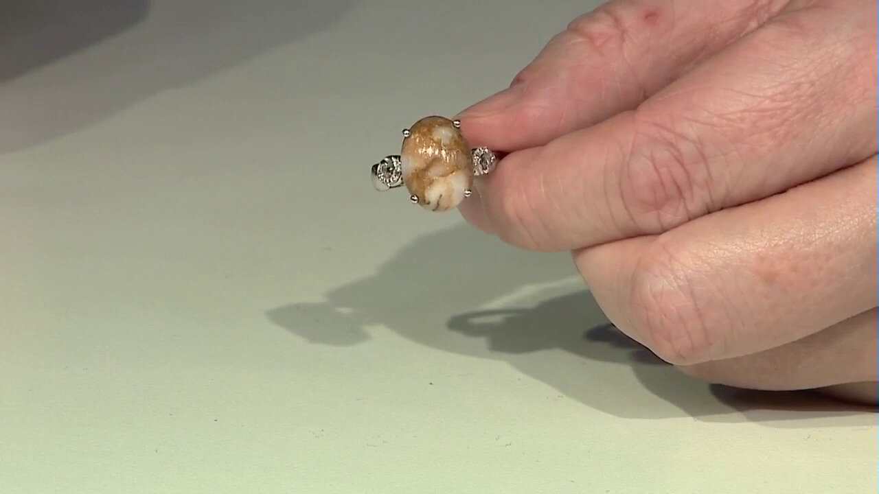 Video Bague en argent et Quartz Dinosaure