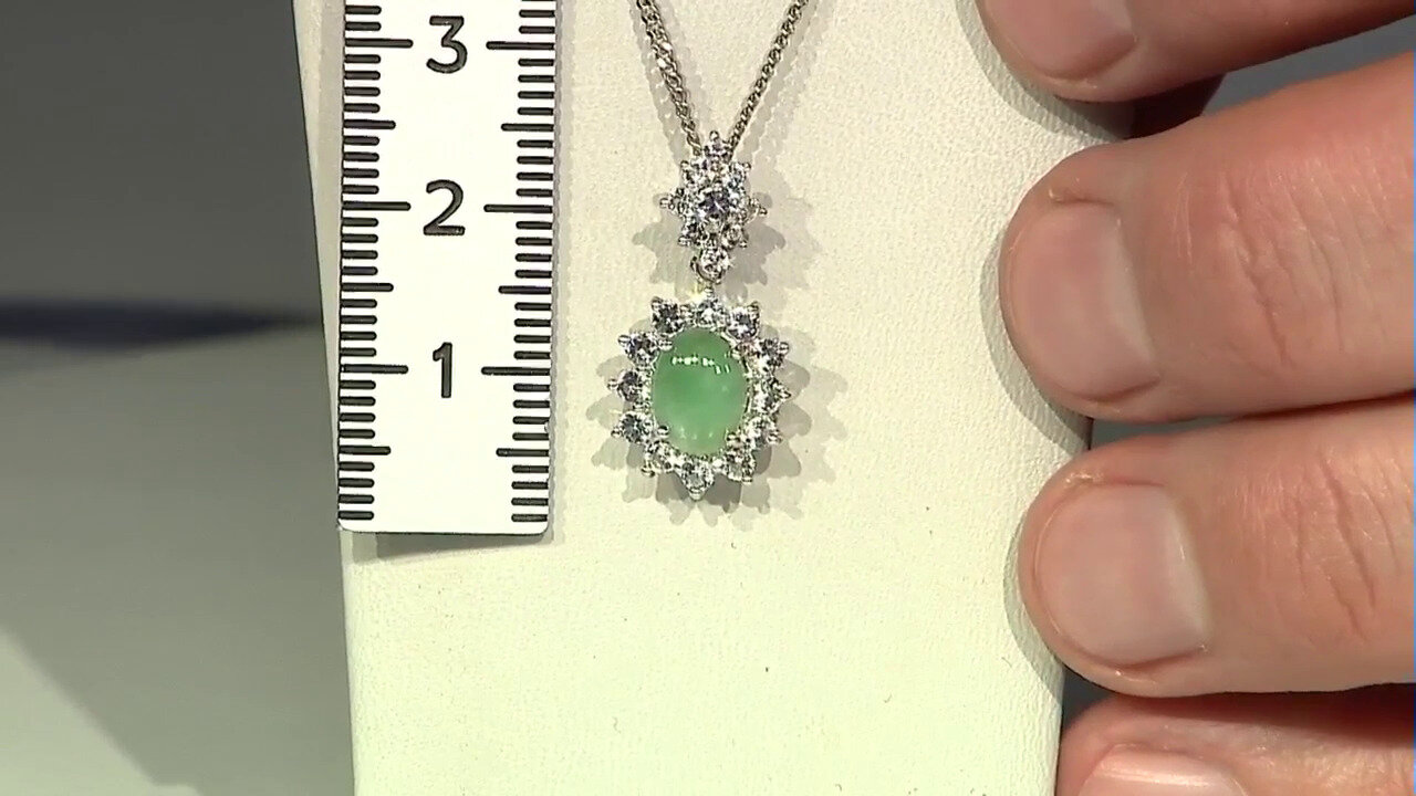 Video Imperial Chrysoprase Silver Pendant