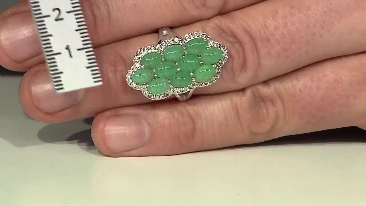 Video Imperial Chrysoprase Silver Ring