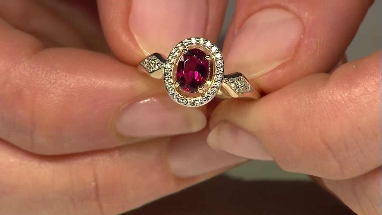 Video Bague en or et Rubellite (Tenner Diniz)