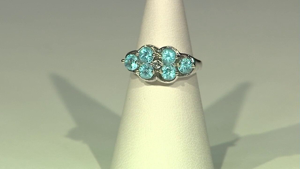 Video Blue Apatite Silver Ring