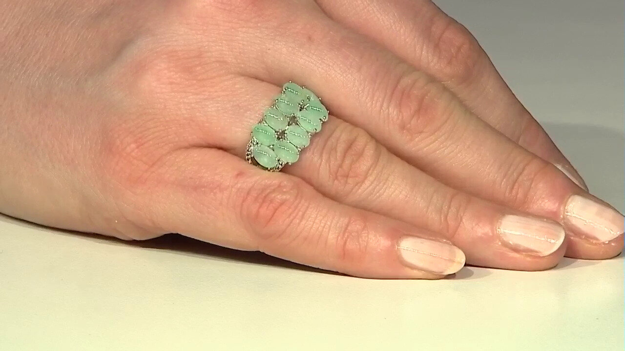 Video Imperial Chrysoprase Silver Ring