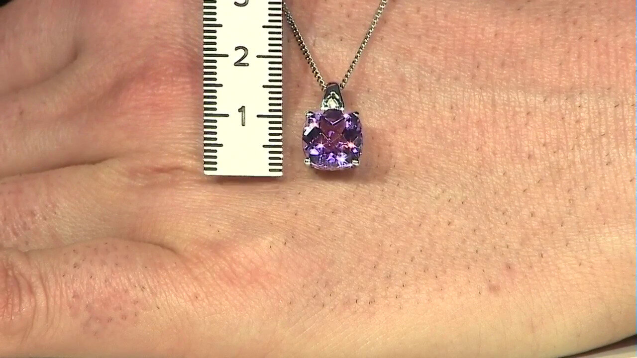 Video Amethyst Silver Pendant