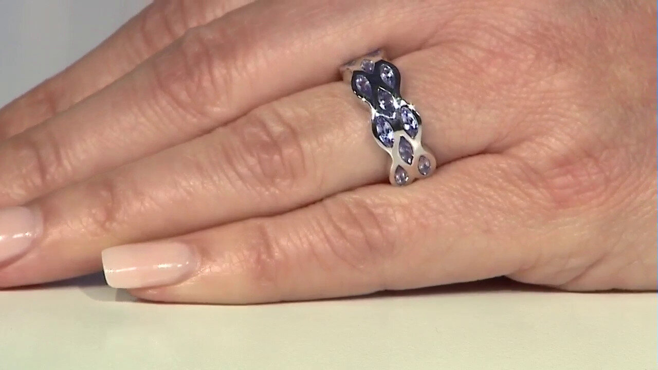 Video Tanzanite Silver Ring