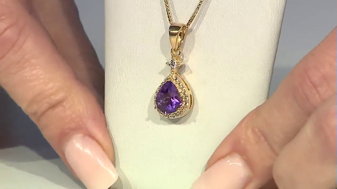 Video Moroccan Amethyst Silver Pendant