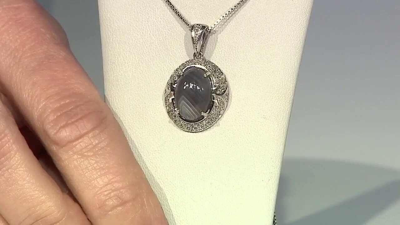 Video Botswana Agate Silver Pendant