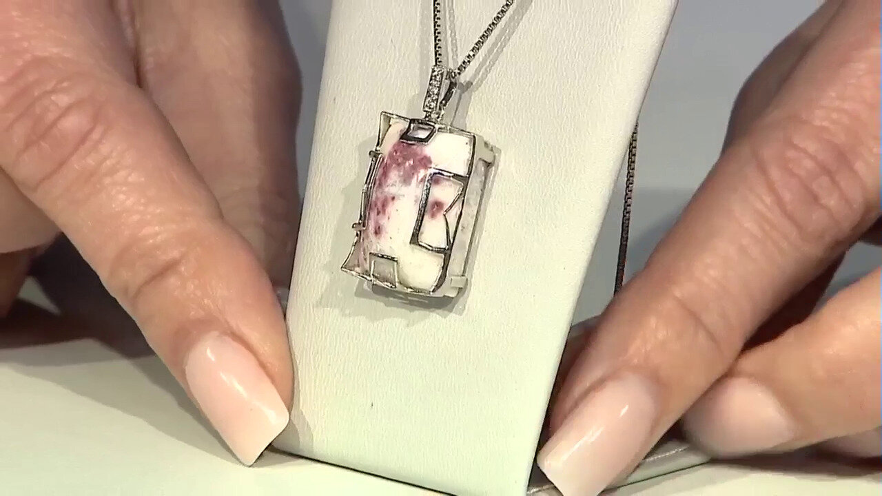 Video Colgante en plata con Cinabrio