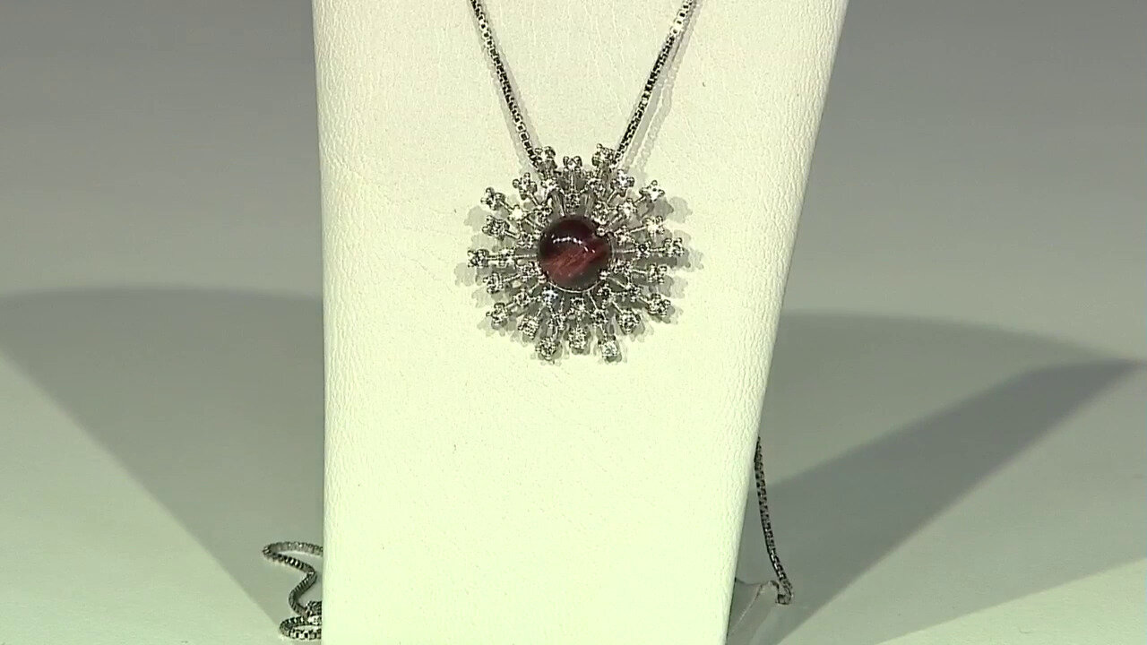 Video Red Tiger´s Eye Silver Pendant