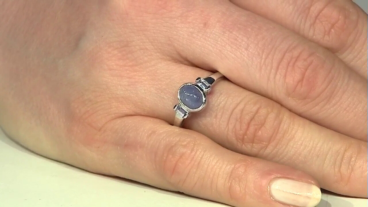 Video Tanzanite Silver Ring