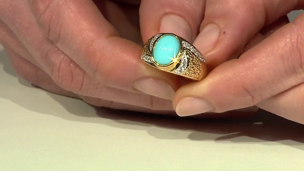 Video Sleeping Beauty Turquoise Silver Ring