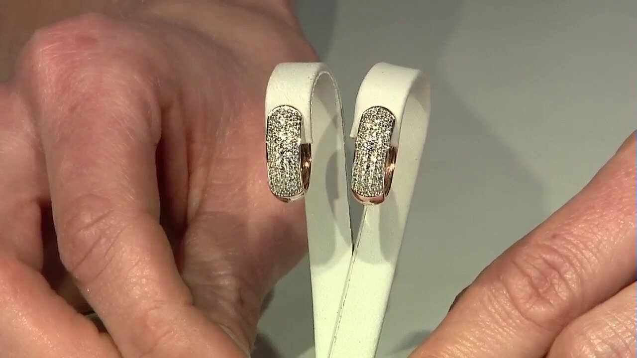 Video Zircon Silver Earrings