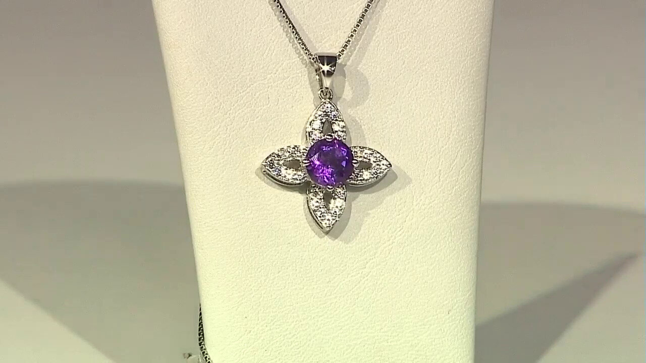 Video Siberian Amethyst Silver Pendant