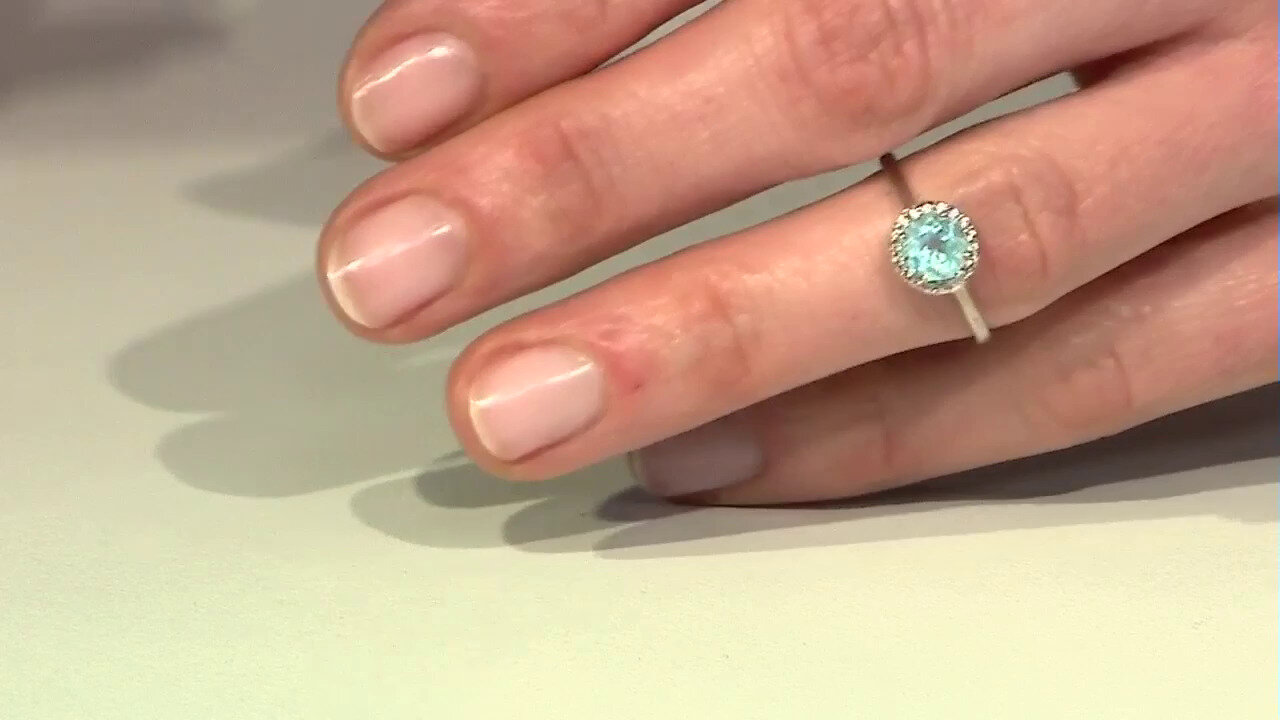 Video Blue Apatite Silver Ring