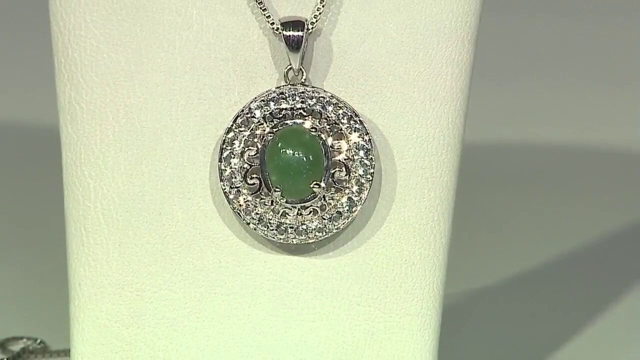 Video Imperial Chrysoprase Silver Pendant