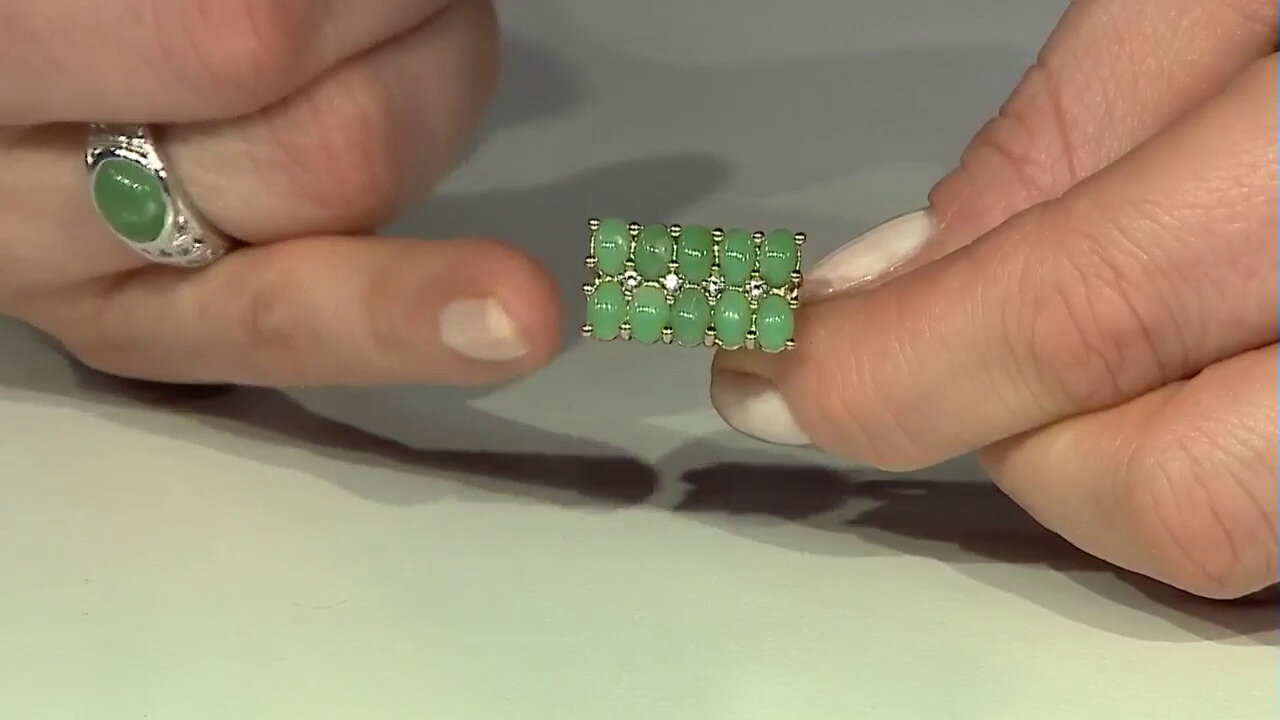 Video Imperial Chrysoprase Silver Ring