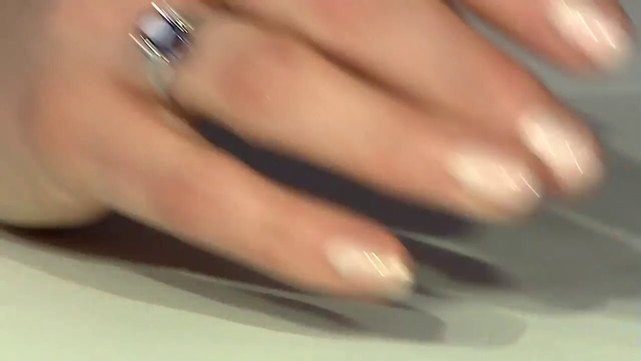 Video Ceylon Iolite Silver Ring