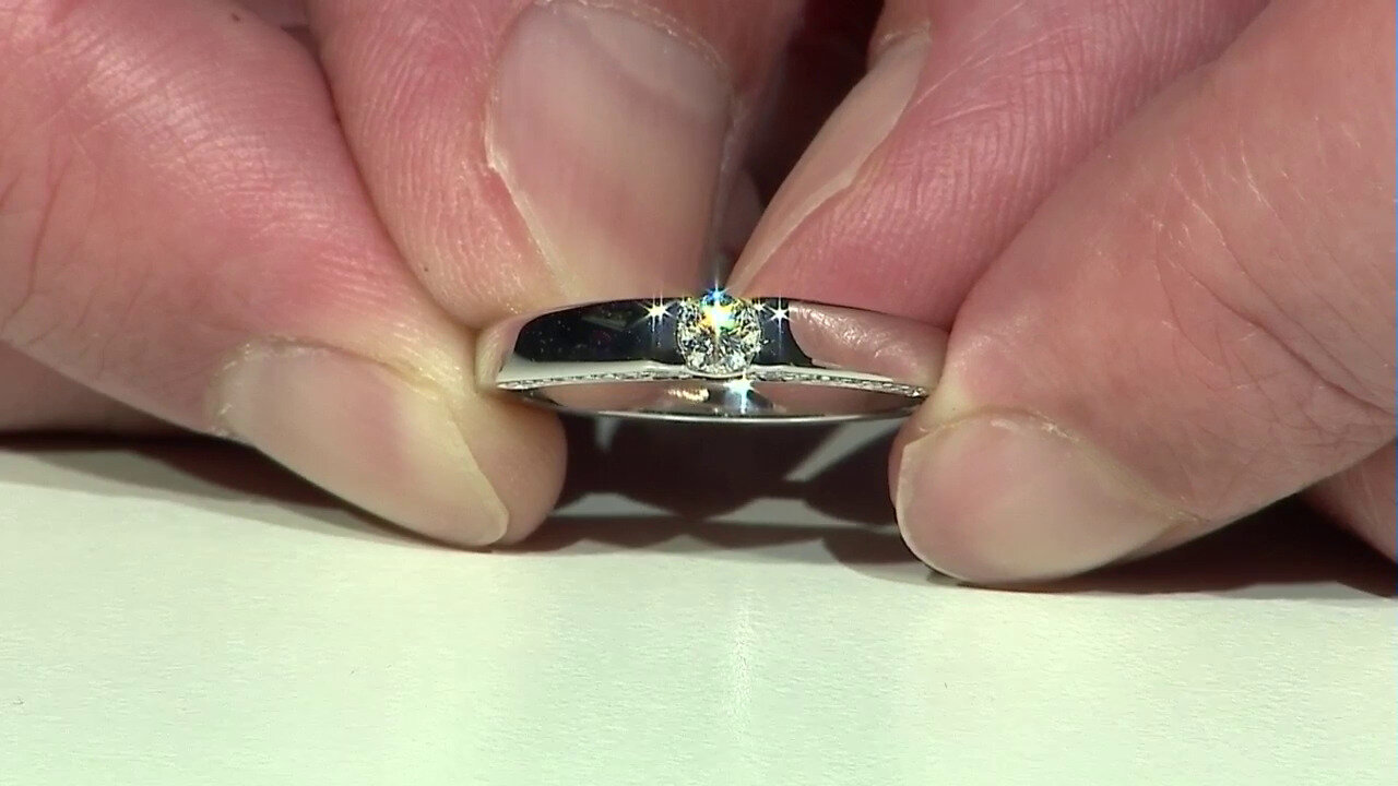 Video 9K SI1 (G) Diamond Gold Ring (Annette)