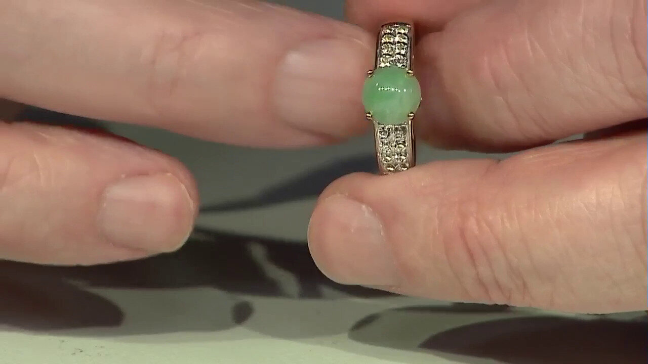 Video Imperial Chrysoprase Silver Ring