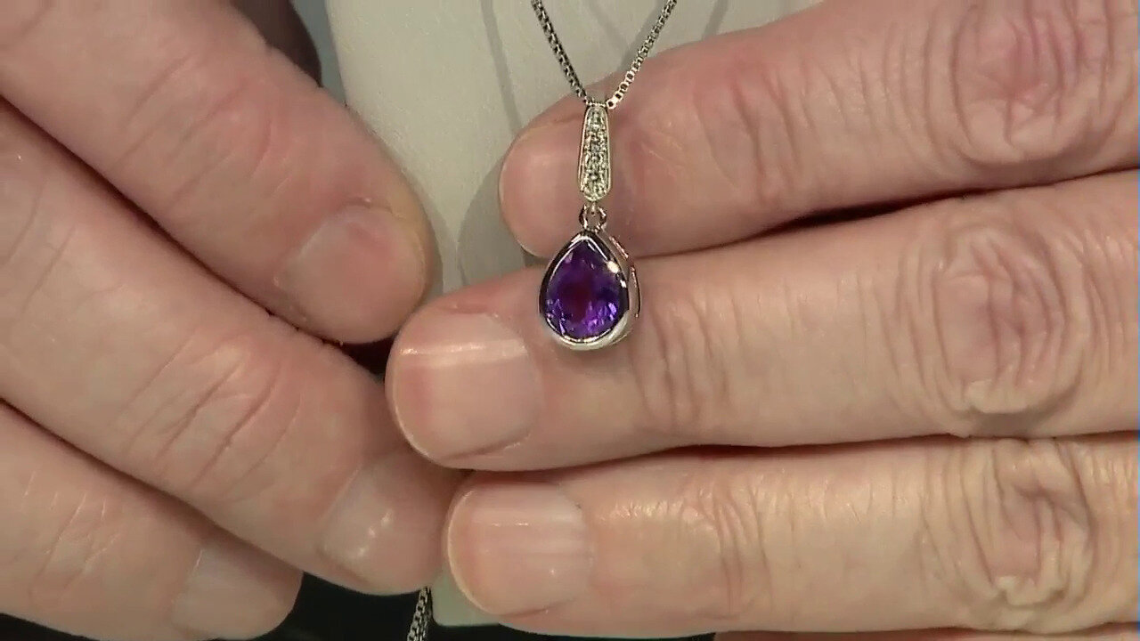 Video Siberian Amethyst Silver Pendant