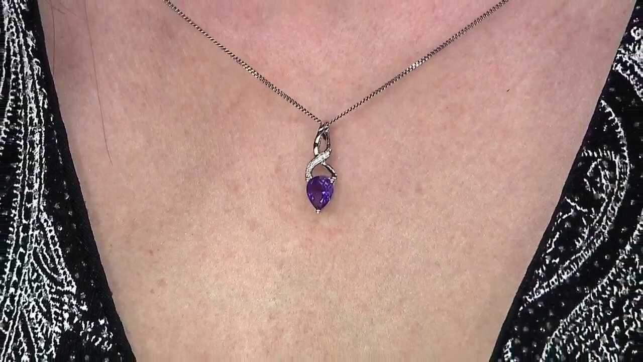 Video Zambian Amethyst Silver Pendant