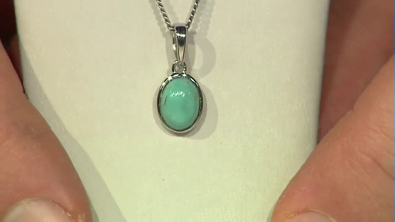 Video Tyrone Turquoise Silver Pendant