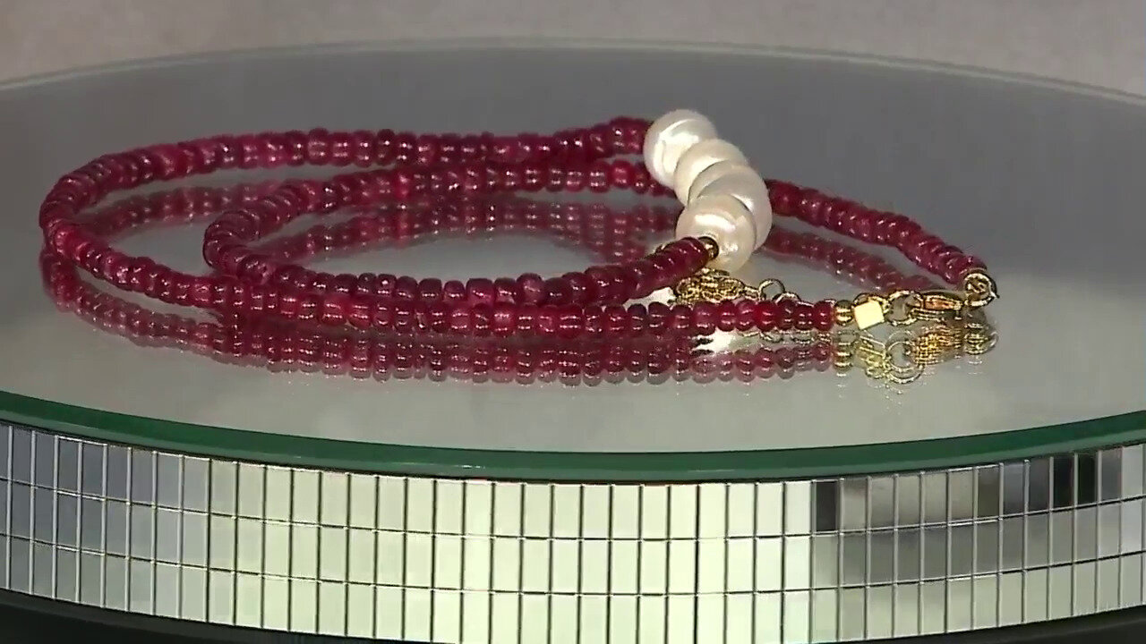 Video Ruby Silver Necklace