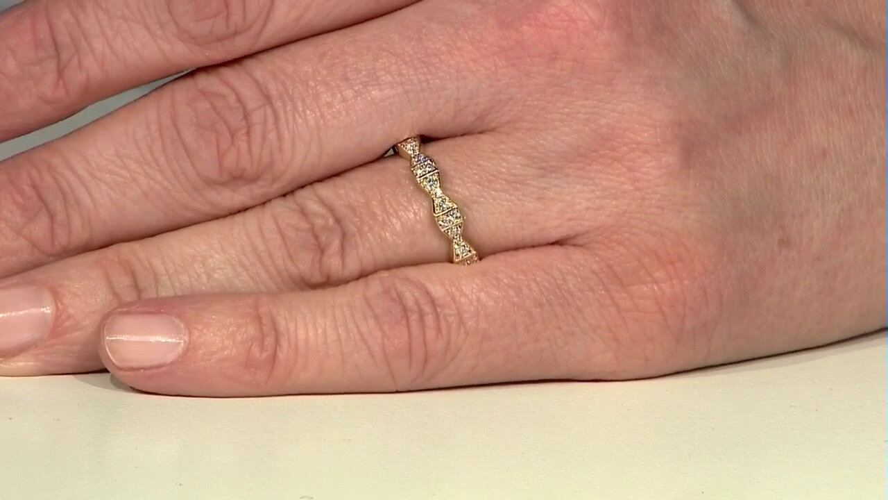 Video 14K SI2 (H) Diamond Gold Ring (CIRARI)