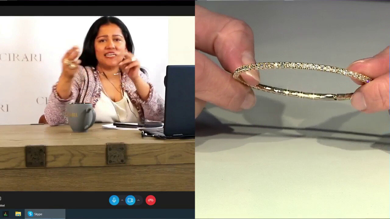 Video 14K SI2 (H) Diamond Gold Bracelet (CIRARI)