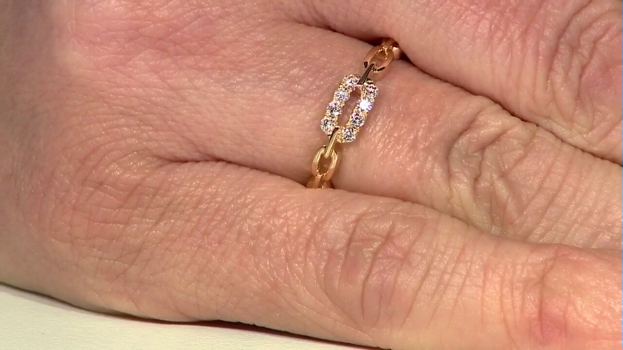 Video 14K SI2 (H) Diamond Gold Ring (CIRARI)