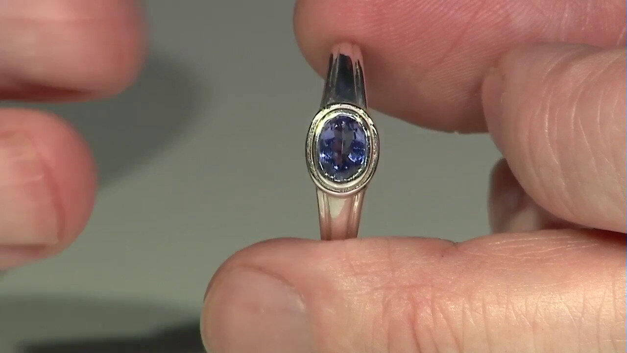 Video Tanzanite Silver Ring (Pallanova)