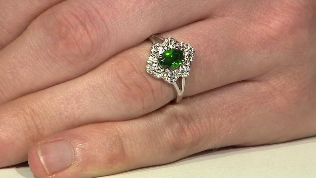 Video Russian Diopside Silver Ring