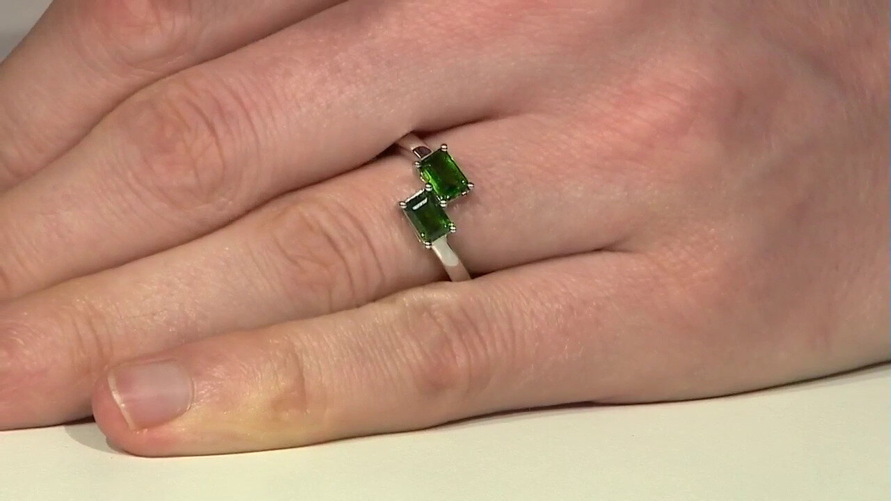 Video Russian Diopside Silver Ring