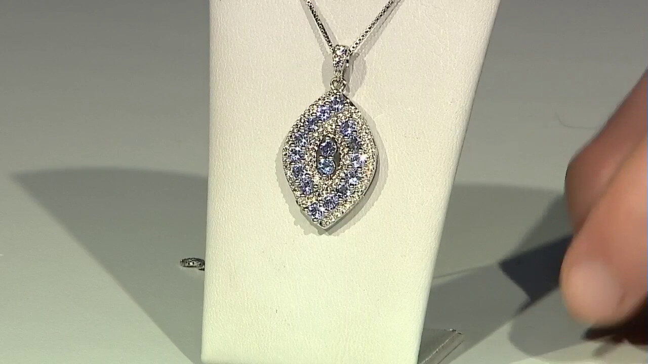 Video Tanzanite Silver Pendant