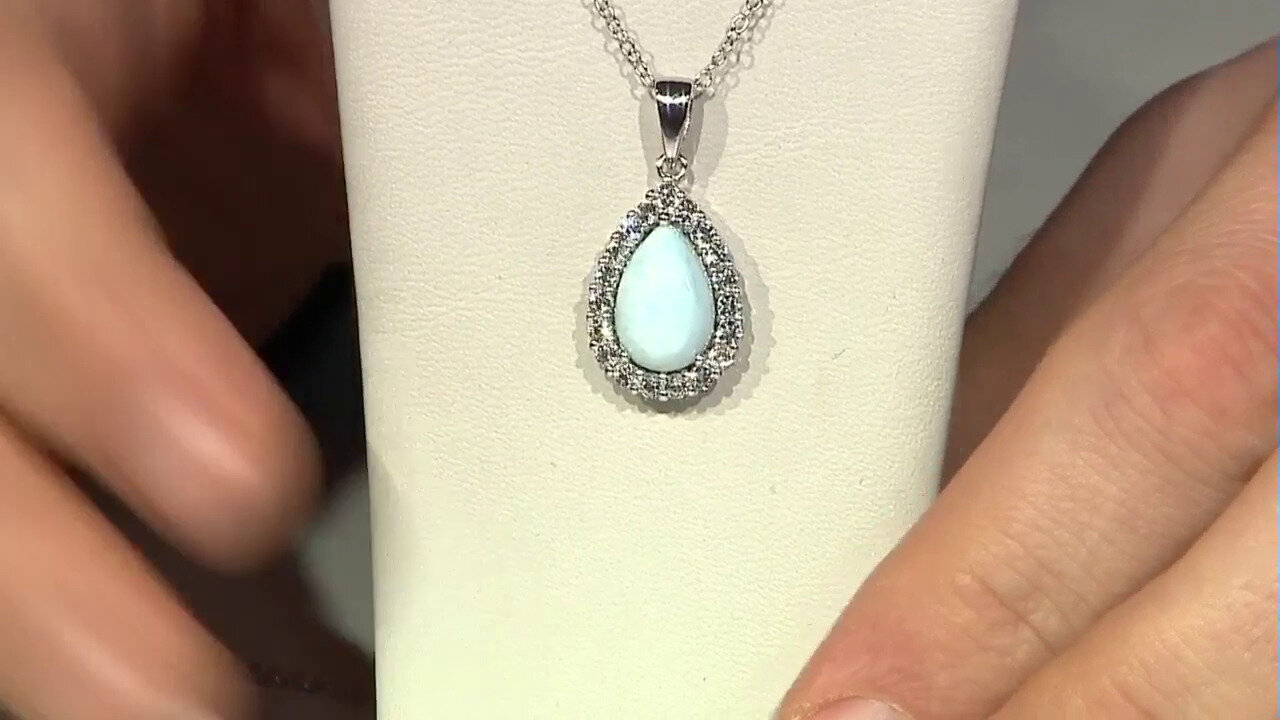 Video Larimar Silver Necklace