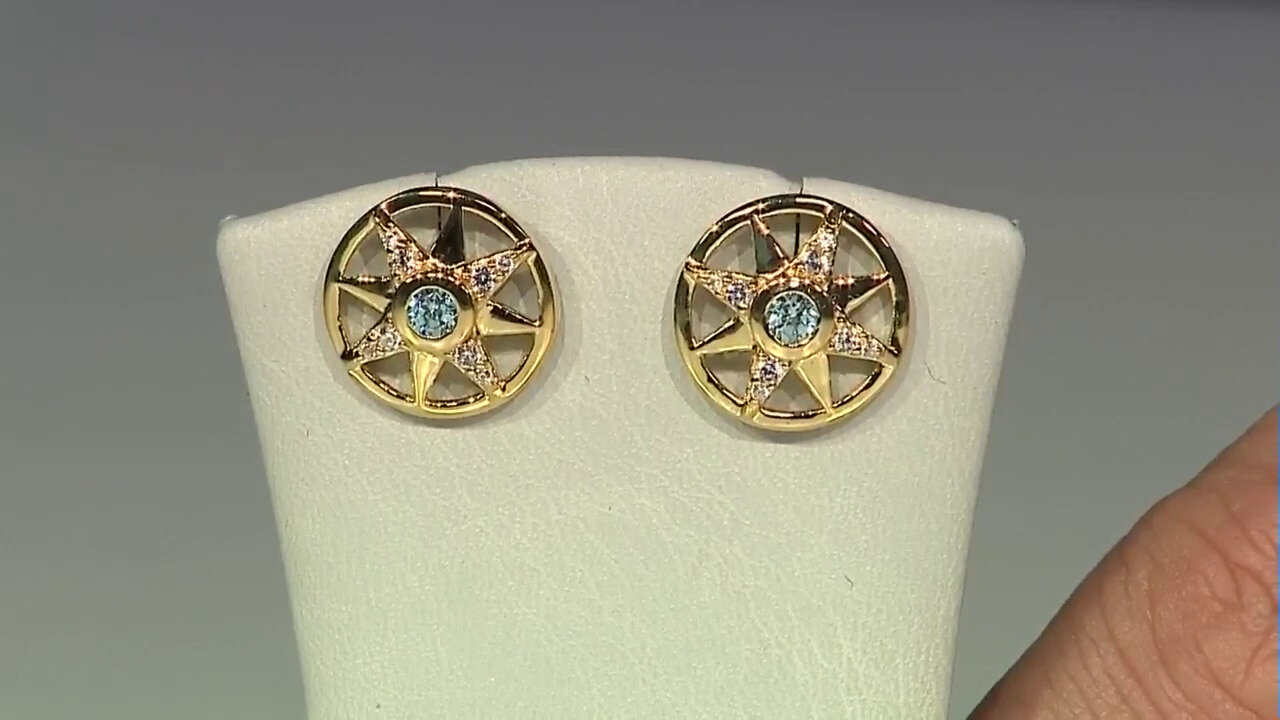 Video Ratanakiri Zircon Silver Earrings