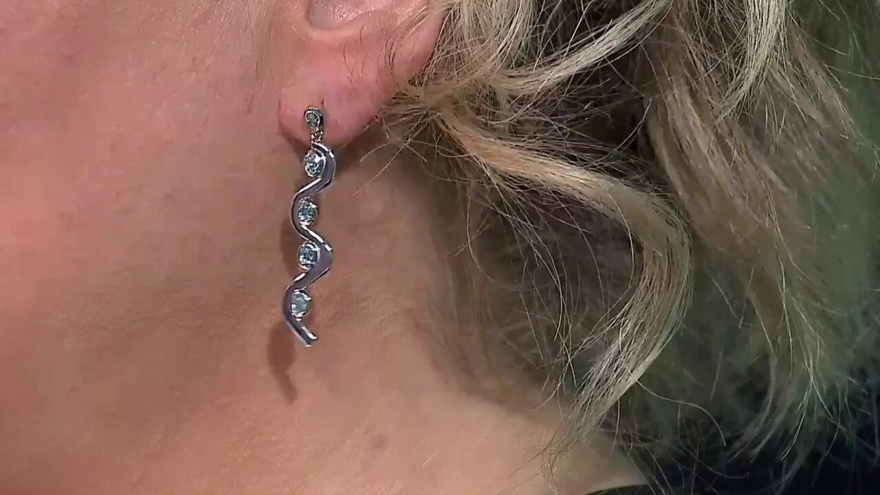 Video Boucles d'oreilles en argent et Zircon de Ratanakiri