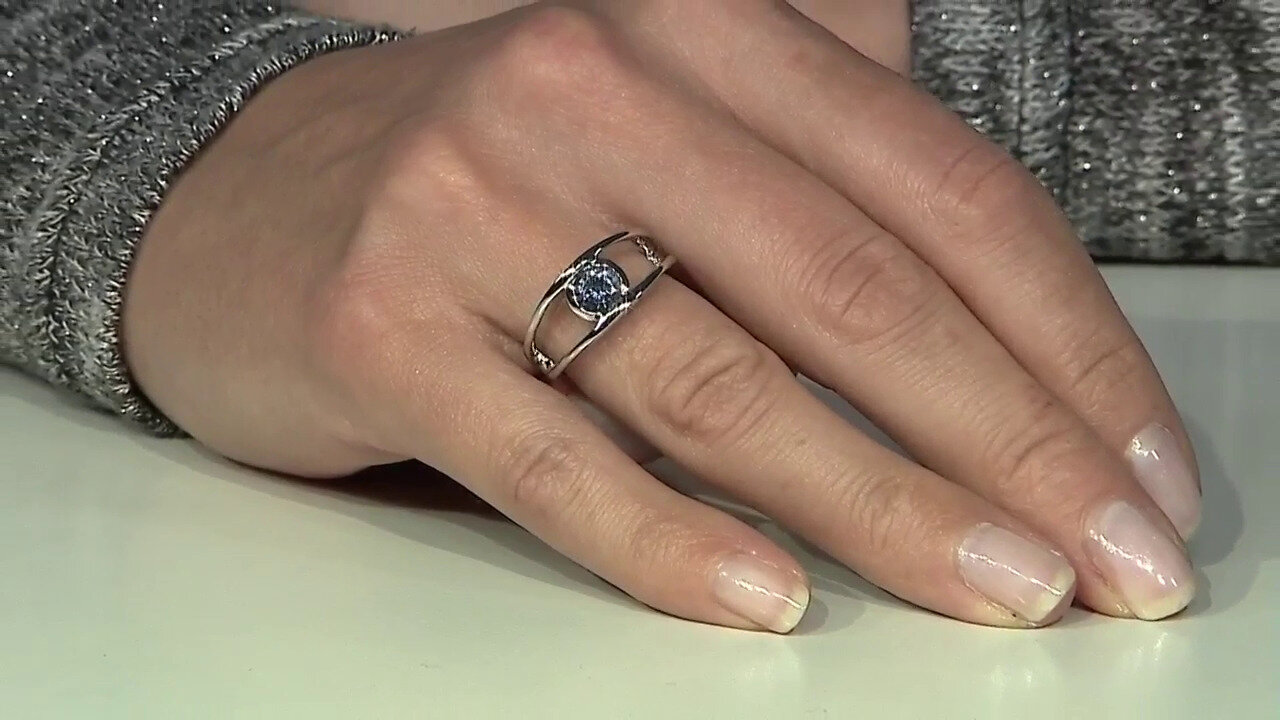 Video Unheated Tanzanite Silver Ring