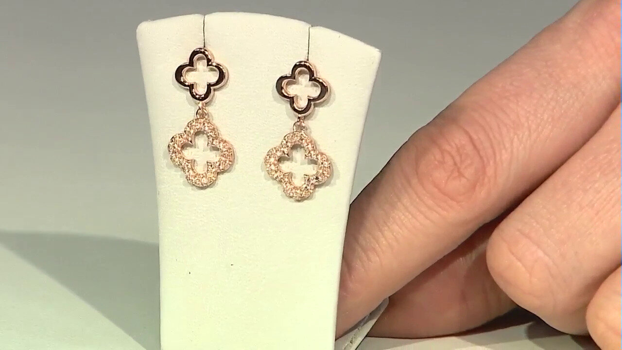 Video Zircon Silver Earrings