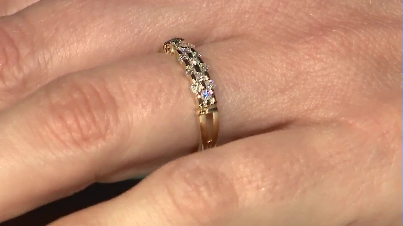 Video 9K SI1 (G) Diamond Gold Ring (Annette)