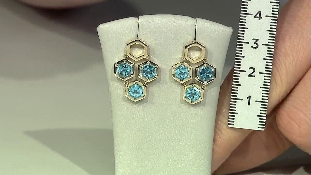 Video Pendientes en oro con Topacio de Marambaia (Rifkind 1894 Collection)