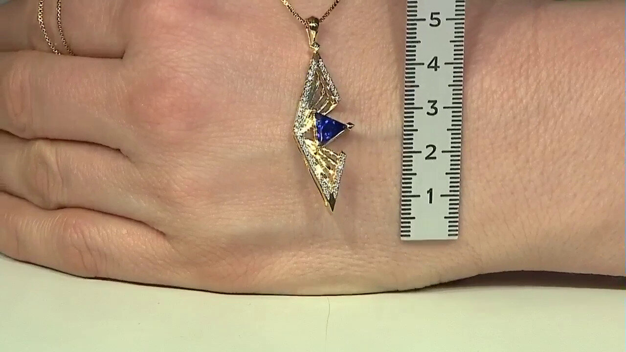 Video Pendentif en or et Saphir bleu (Rifkind 1894 Collection)