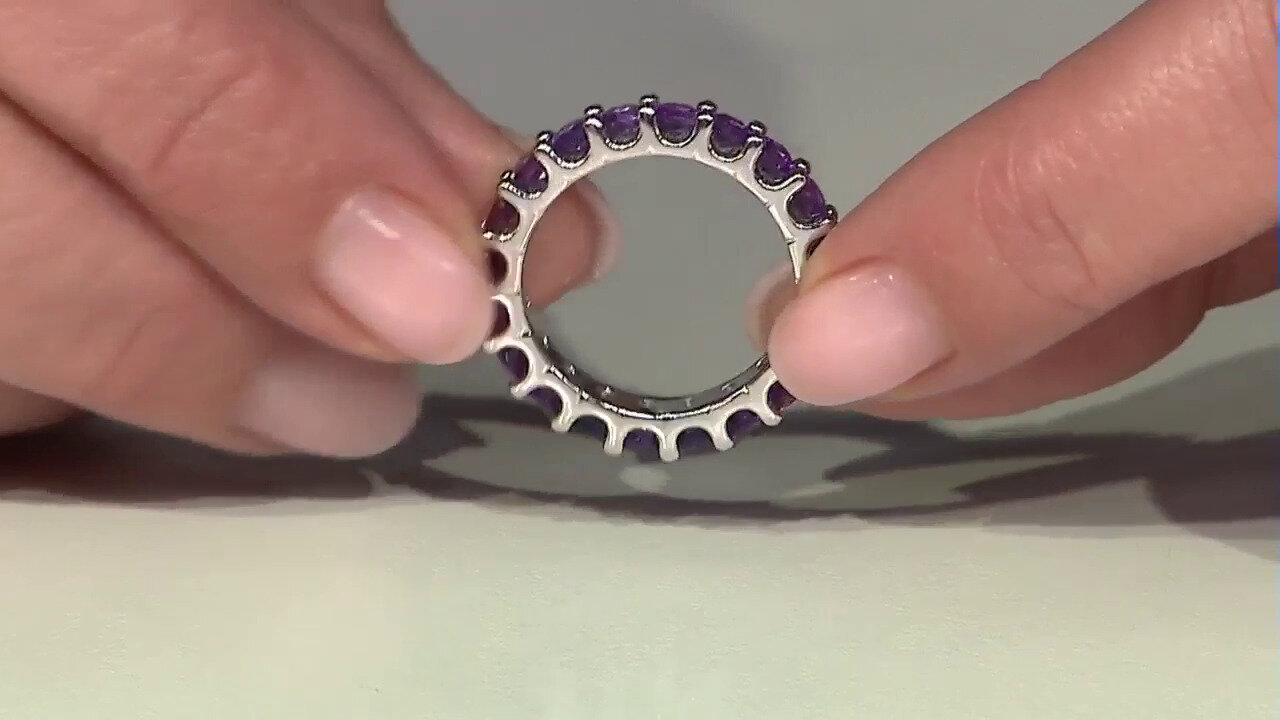 Video Bague en argent et Améthyste de Zambie