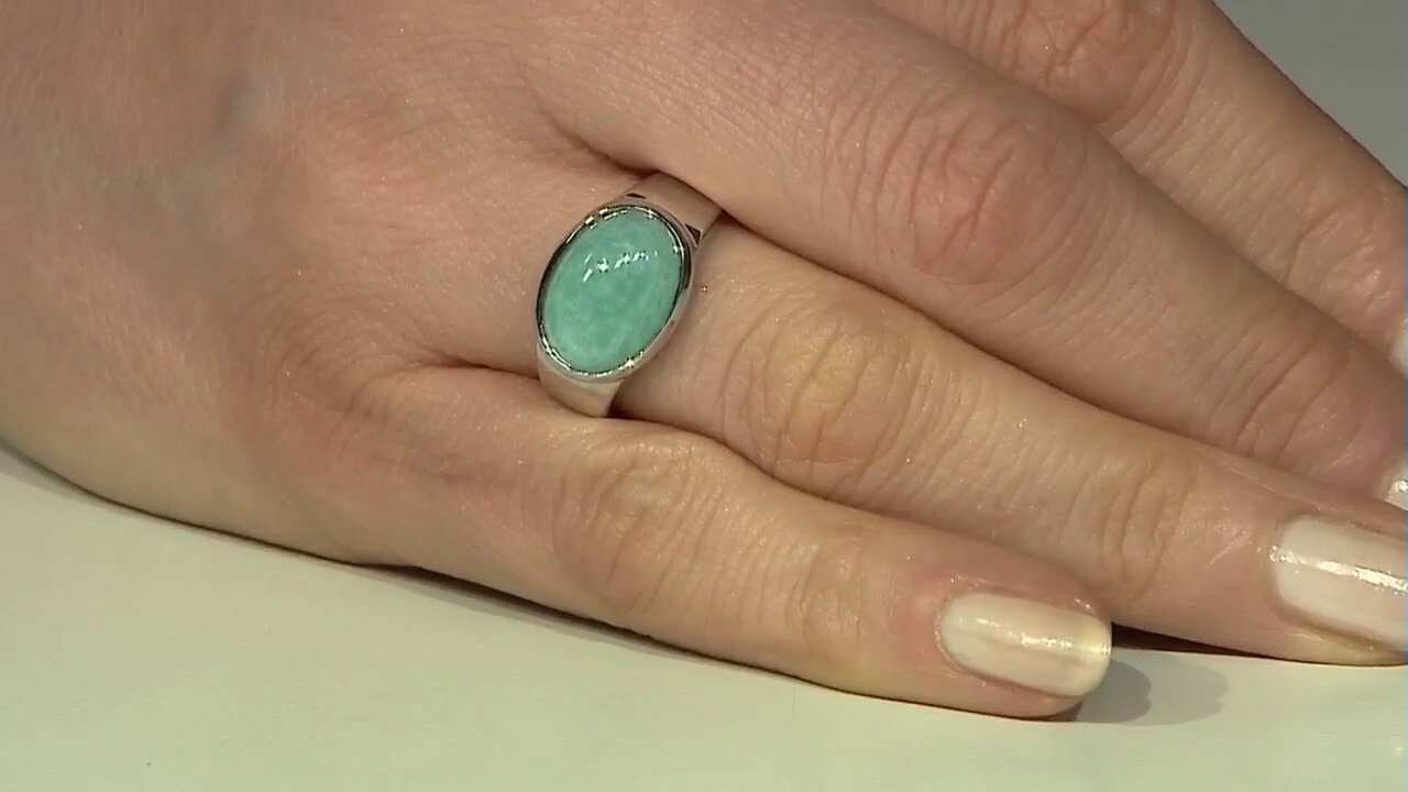 Video Amazonite Silver Ring