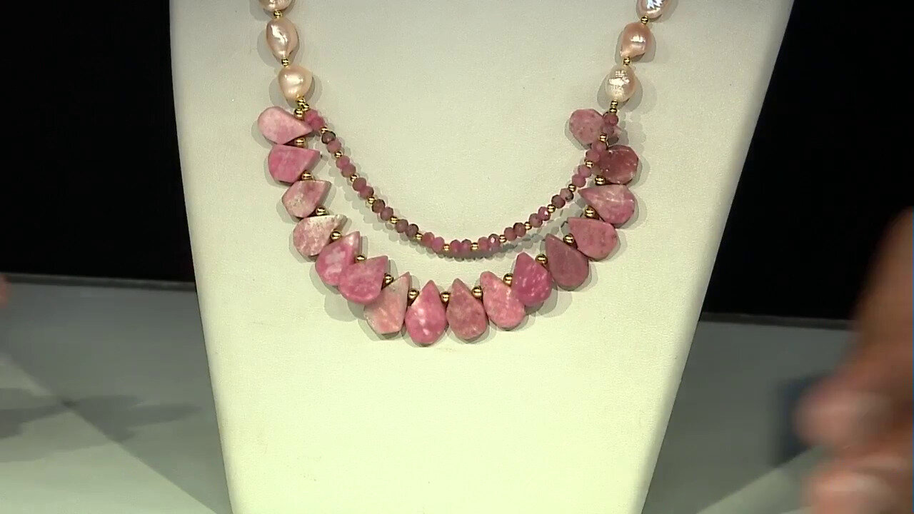 Video Rhodochrosite Silver Necklace