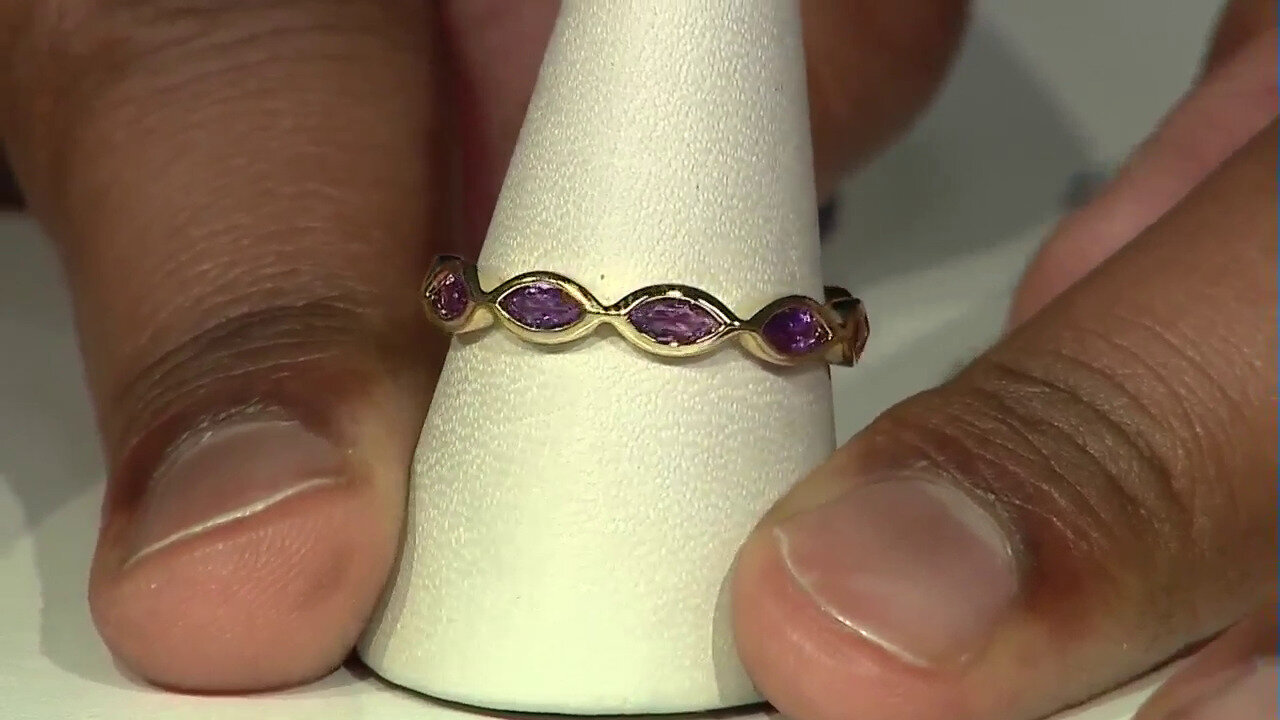 Video Zambian Amethyst Silver Ring