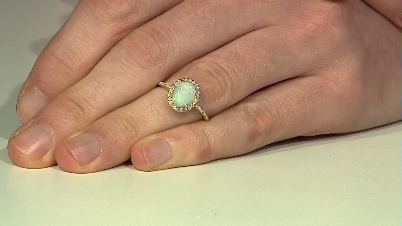 Video 14K AAA Welo Opal Gold Ring (CIRARI)