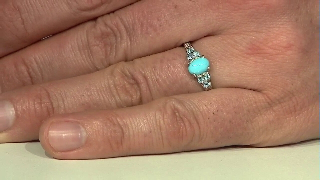 Video Sleeping Beauty Turquoise Silver Ring