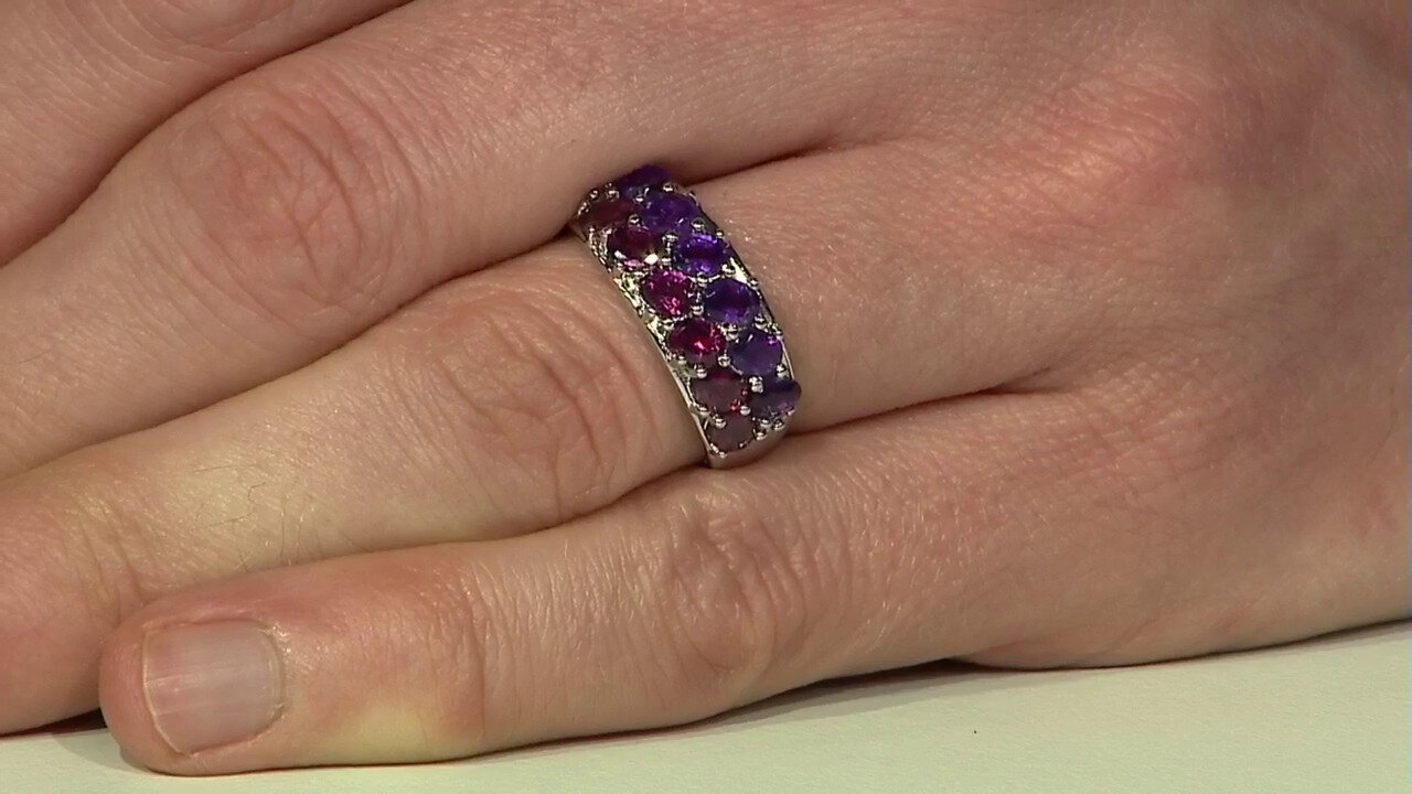 Video Zambian Amethyst Silver Ring