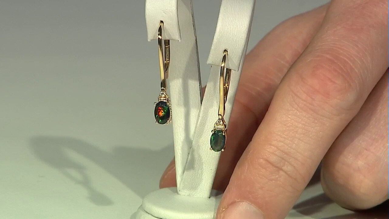 Video Mezezo Opal Silver Earrings